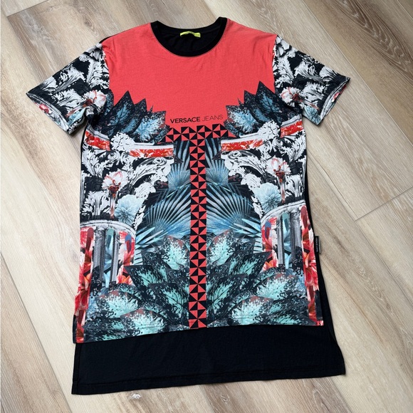 Versace Jeans Collection Tops - Versace Jeans Graphic Tunic Top | Multicolor Baroque Print - Size XS